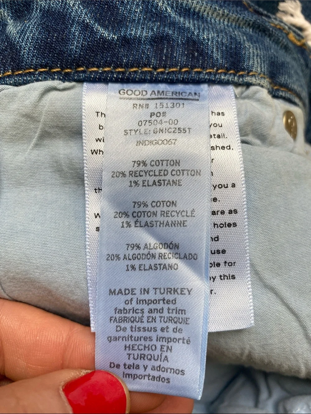 NWT Good American Jeans size 12/31 Indigo067